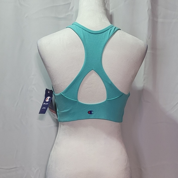 Champion Women's Turquoise NWT Moisture Wicking Racerback Sport Bra Size Medium - Picture 11 of 13